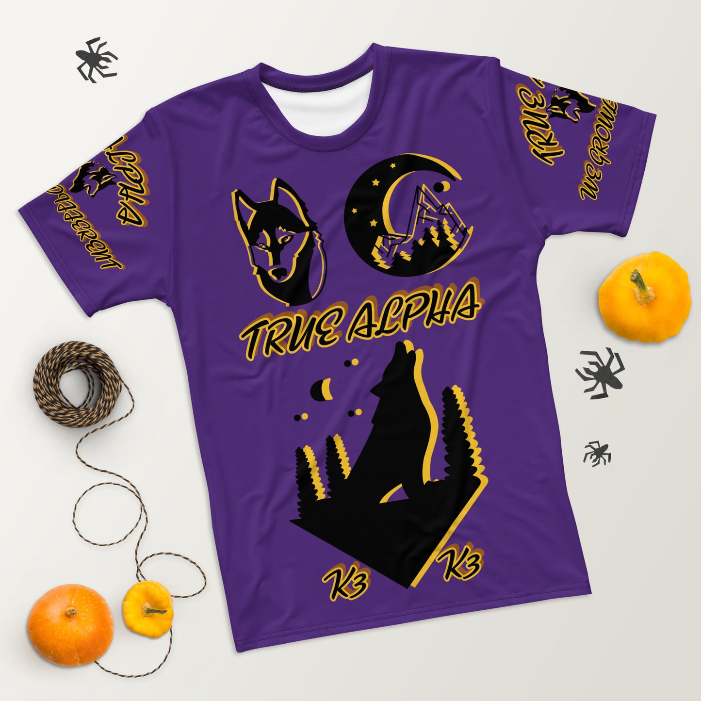 3TG True Alpha (Royal Purple Wolf Print Edition) T-Shirt