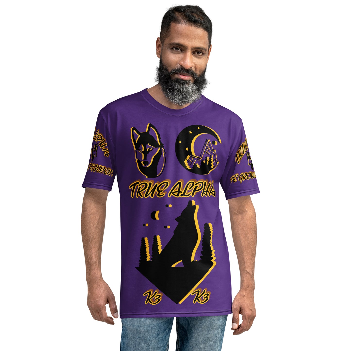 3TG True Alpha (Royal Purple Wolf Print Edition) T-Shirt