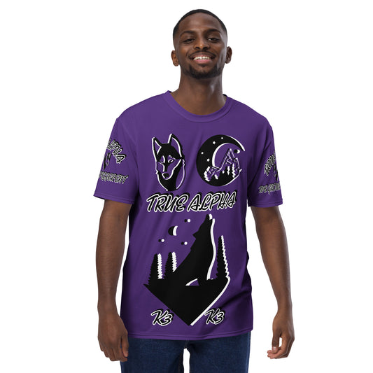 3TG True Alpha (Purple Knight Wolf Print Edition) T-Shirt