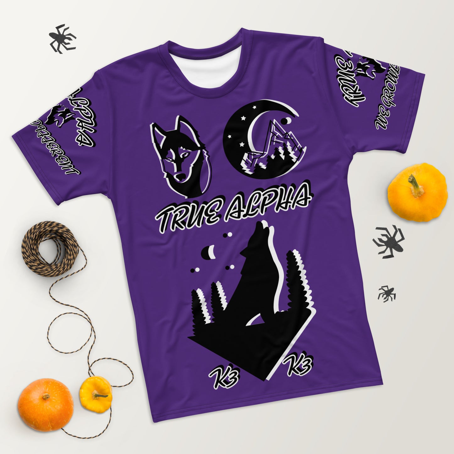 3TG True Alpha (Purple Knight Wolf Print Edition) T-Shirt