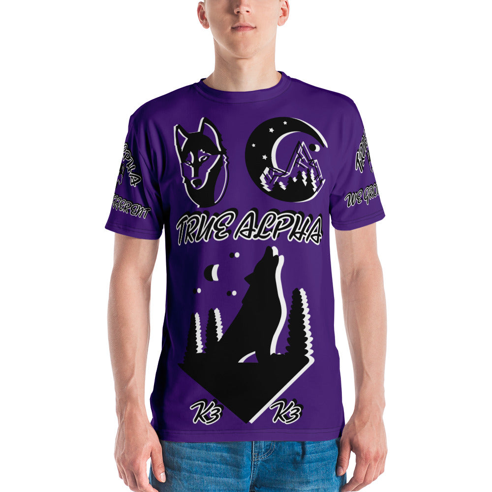 3TG True Alpha (Purple Knight Wolf Print Edition) T-Shirt