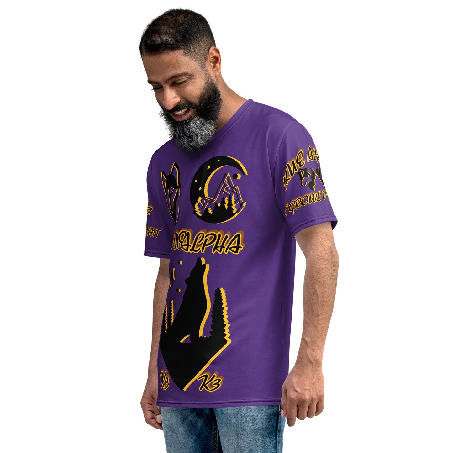 3TG True Alpha (Royal Purple Wolf Print Edition) T-Shirt