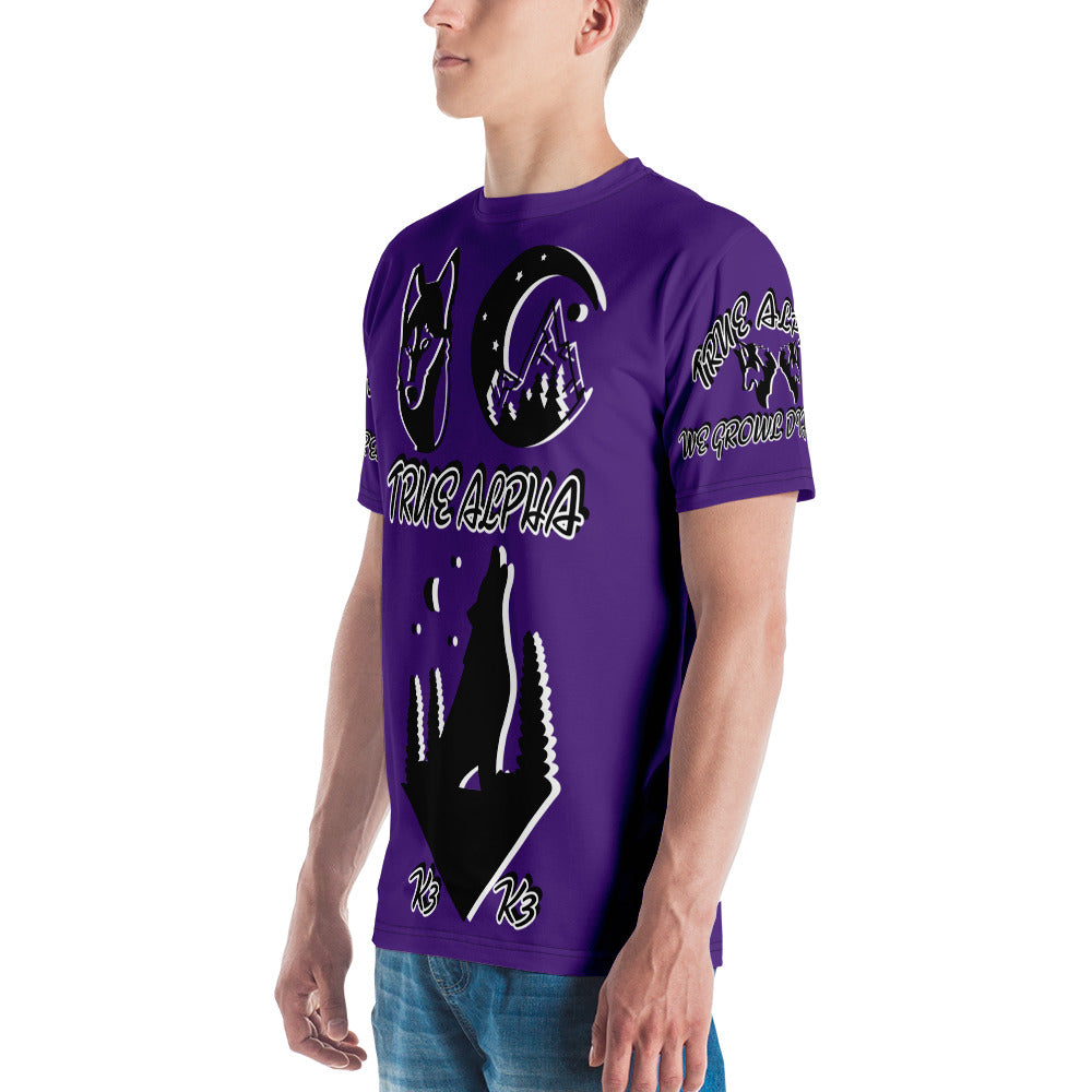 3TG True Alpha (Purple Knight Wolf Print Edition) T-Shirt