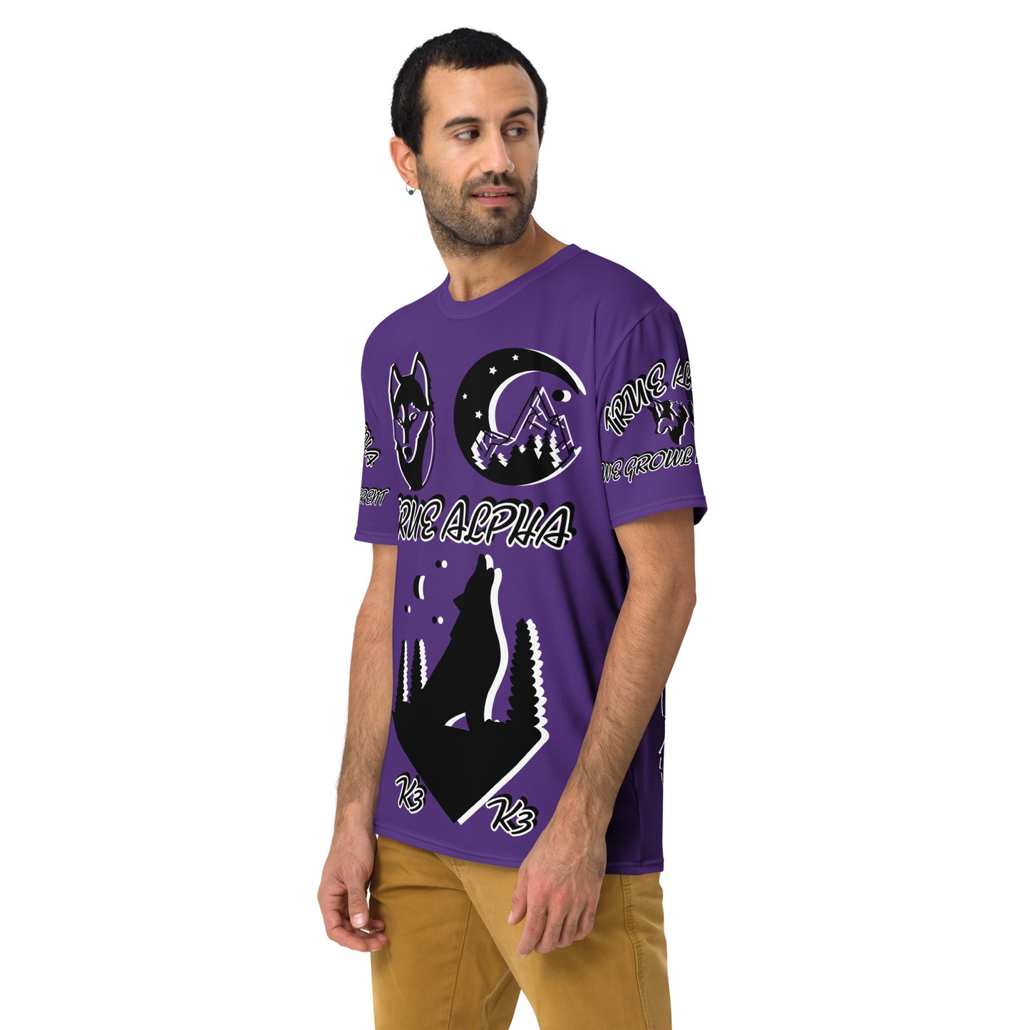 3TG True Alpha (Purple Knight Wolf Print Edition) T-Shirt