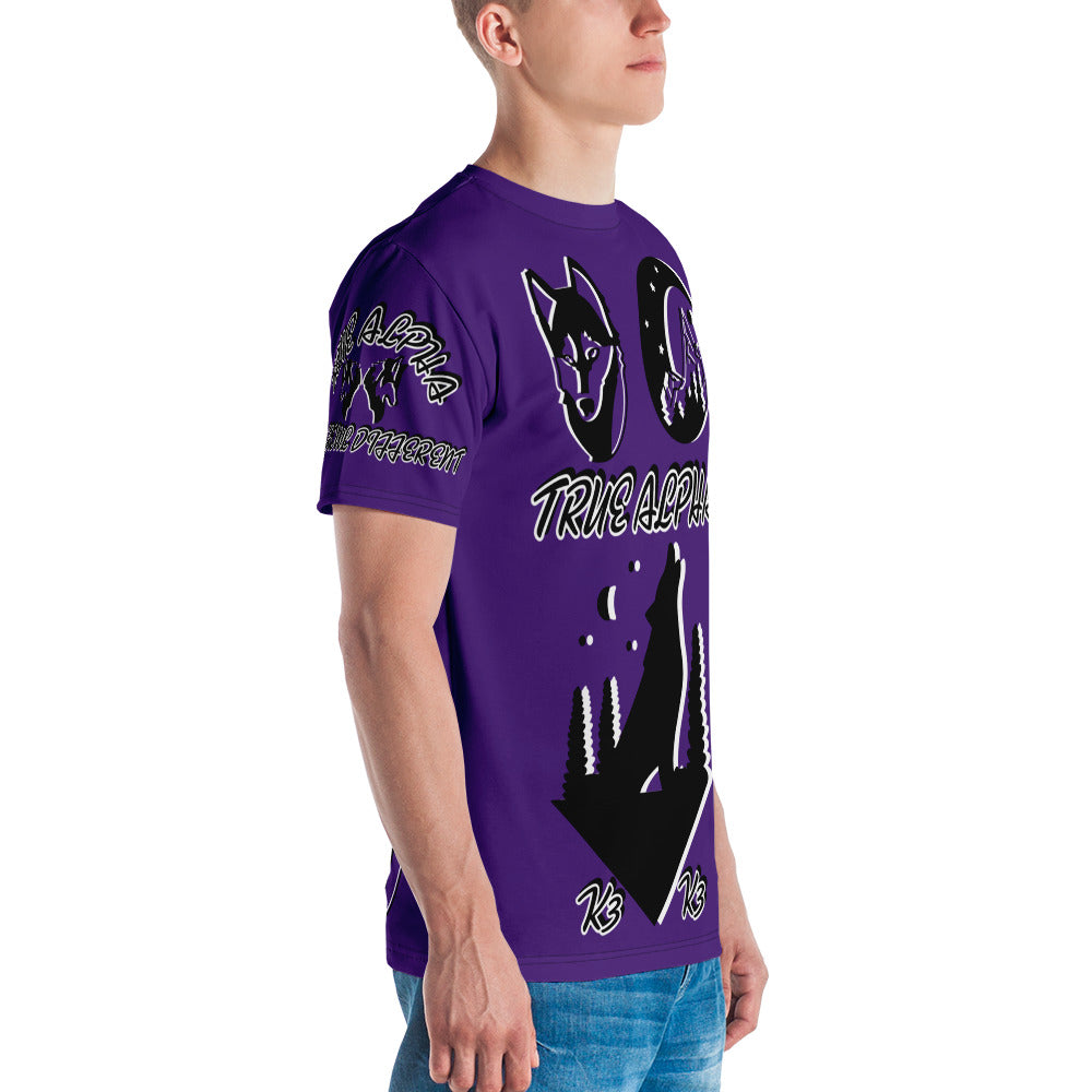 3TG True Alpha (Purple Knight Wolf Print Edition) T-Shirt