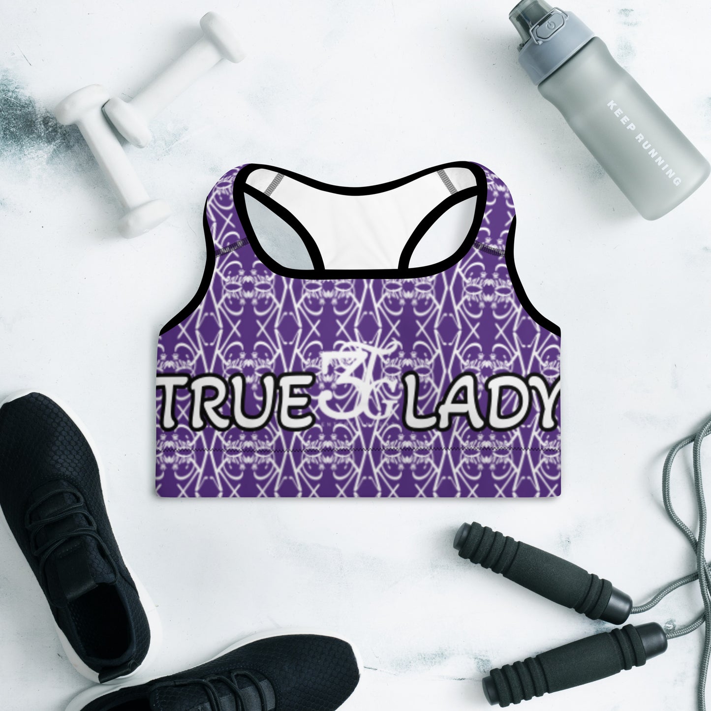 3TG True Lady (Purple Passion Power Edition) Padded Sports Bra