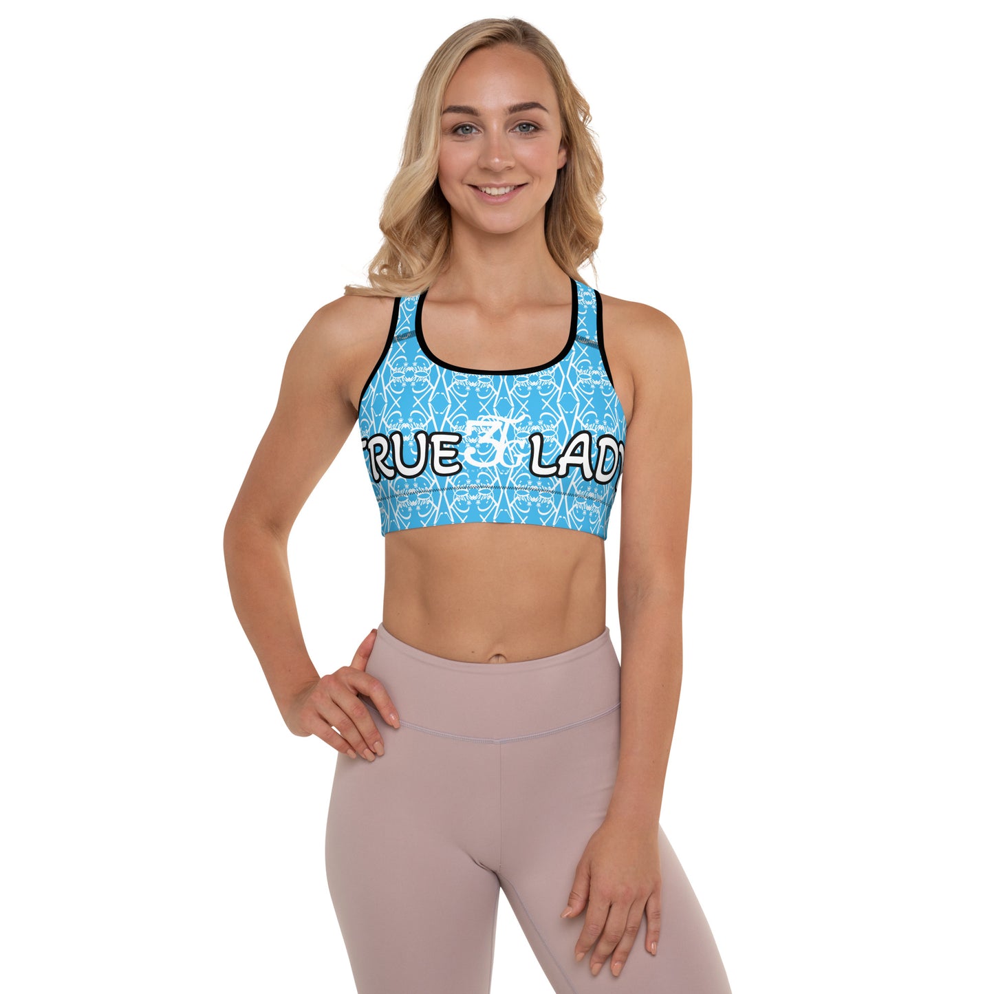 3TG True Lady (Baby Blue Beauty Edition) Padded Sports Bra