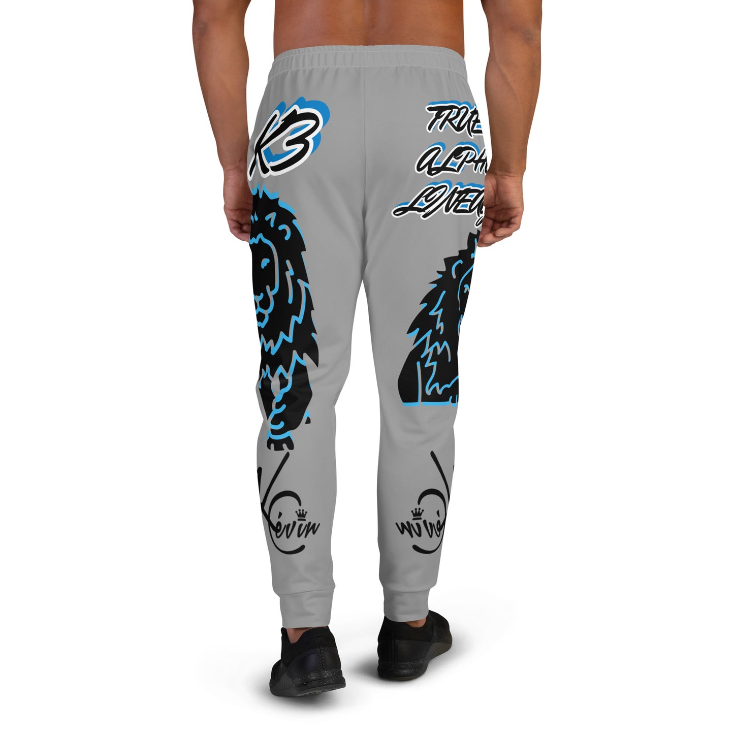 3TG True Alpha (Sky Realm Grey Cloud Dark King Lineage Lion Print) Joggers