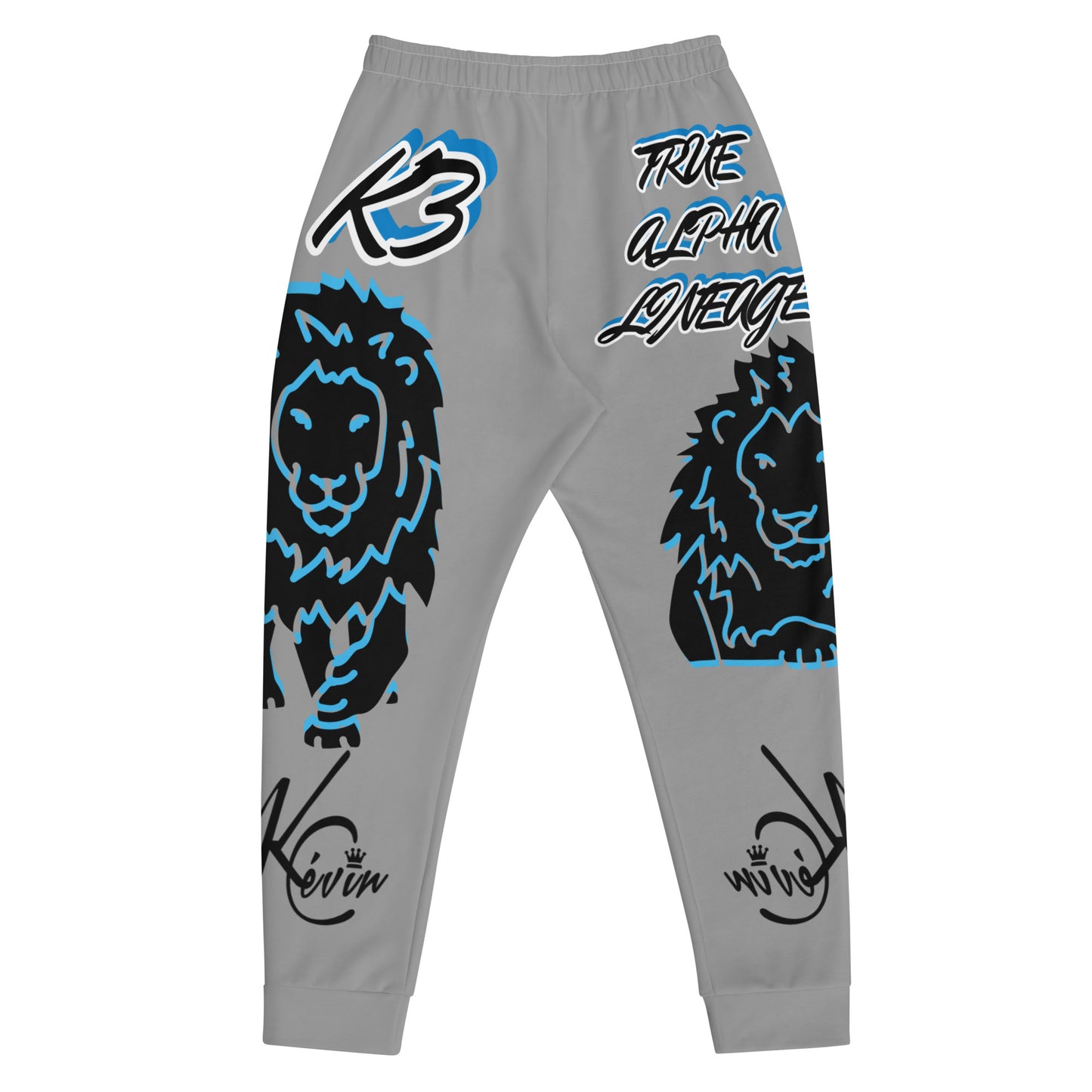 3TG True Alpha (Sky Realm Grey Cloud Dark King Lineage Lion Print) Joggers