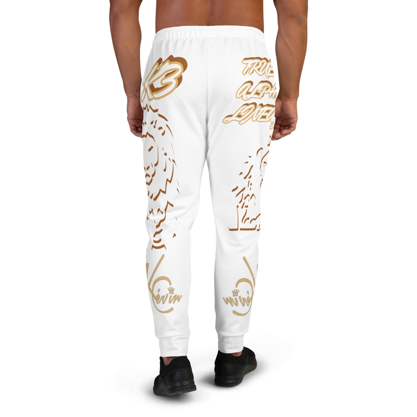 3TG True Alpha (White Gold King Lineage Lion Print) Joggers