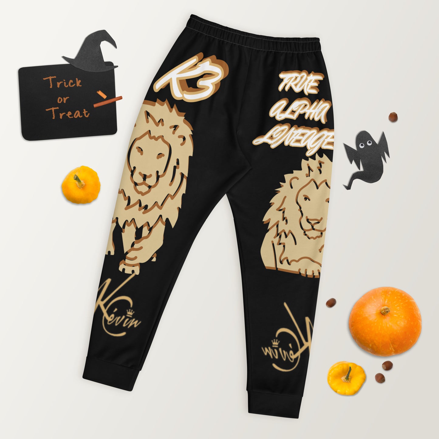 3TG True Alpha (Golden Onyx Color way - King Lineage Lion Print) Joggers