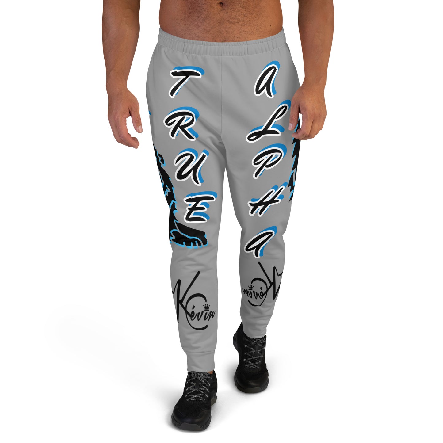 3TG True Alpha (Sky Realm Grey Cloud Dark King Lineage Lion Print) Joggers