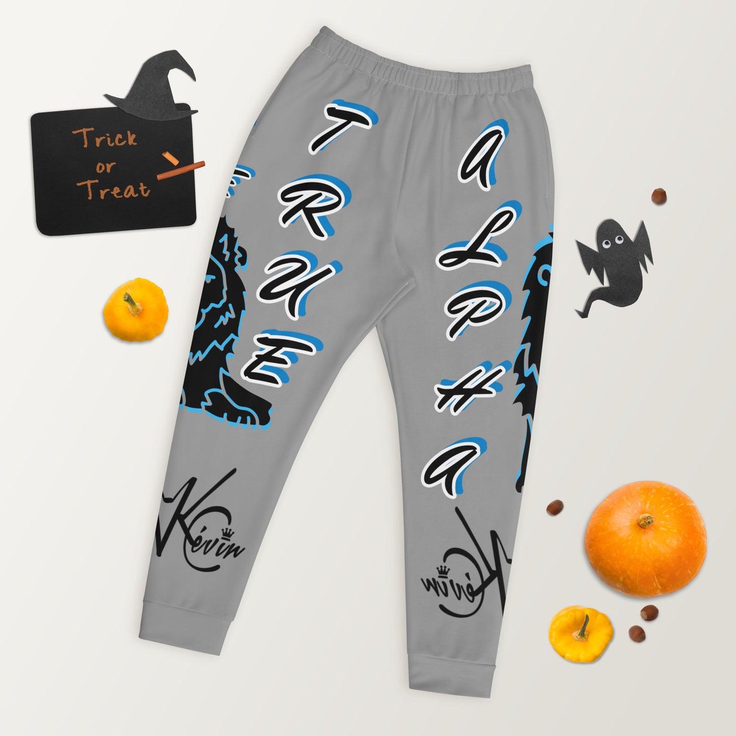 3TG True Alpha (Sky Realm Grey Cloud Dark King Lineage Lion Print) Joggers