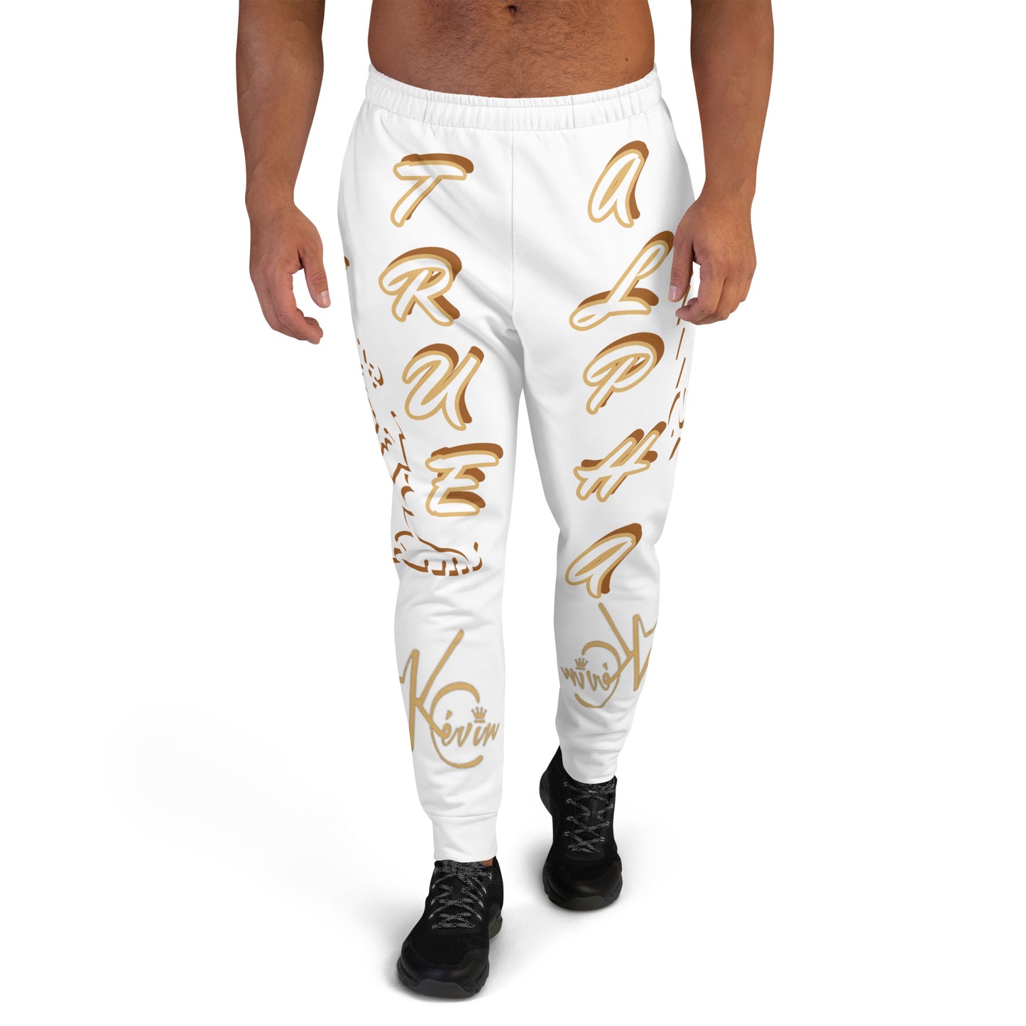 3TG True Alpha (White Gold King Lineage Lion Print) Joggers