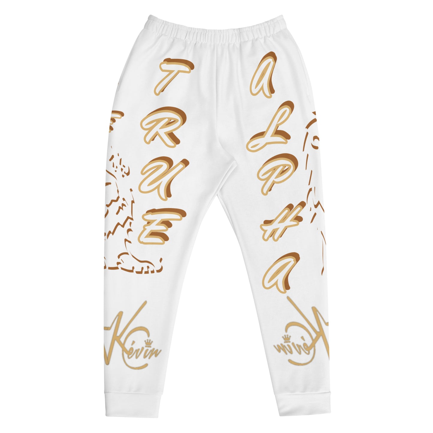 3TG True Alpha (White Gold King Lineage Lion Print) Joggers