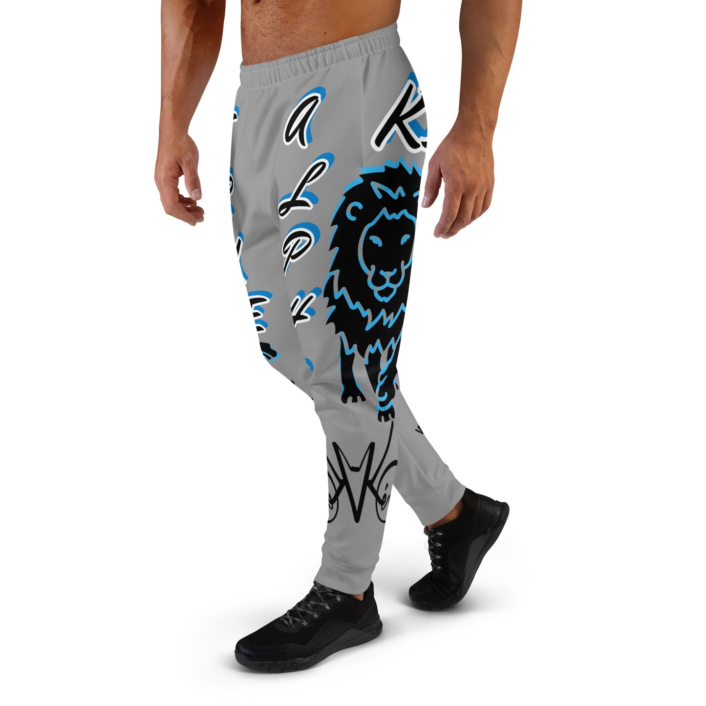 3TG True Alpha (Sky Realm Grey Cloud Dark King Lineage Lion Print) Joggers