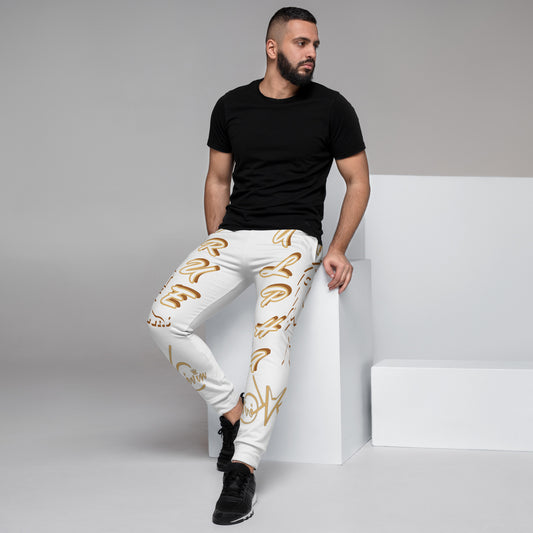 3TG True Alpha (White Gold King Lineage Lion Print) Joggers