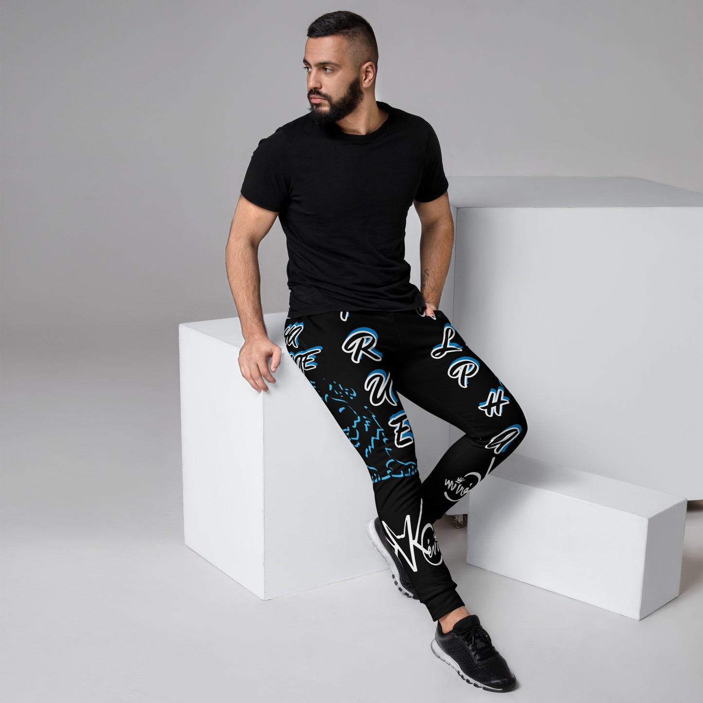 3TG True Alpha (Dark King Lineage Lion Print) Joggers