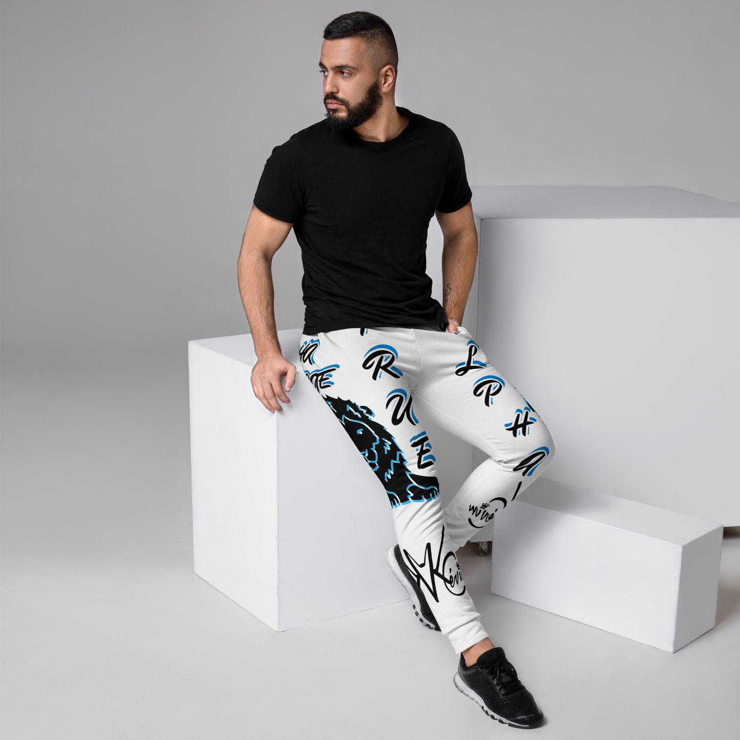 3TG True Alpha (Sky Realm Dark King Lineage Lion Print) Joggers