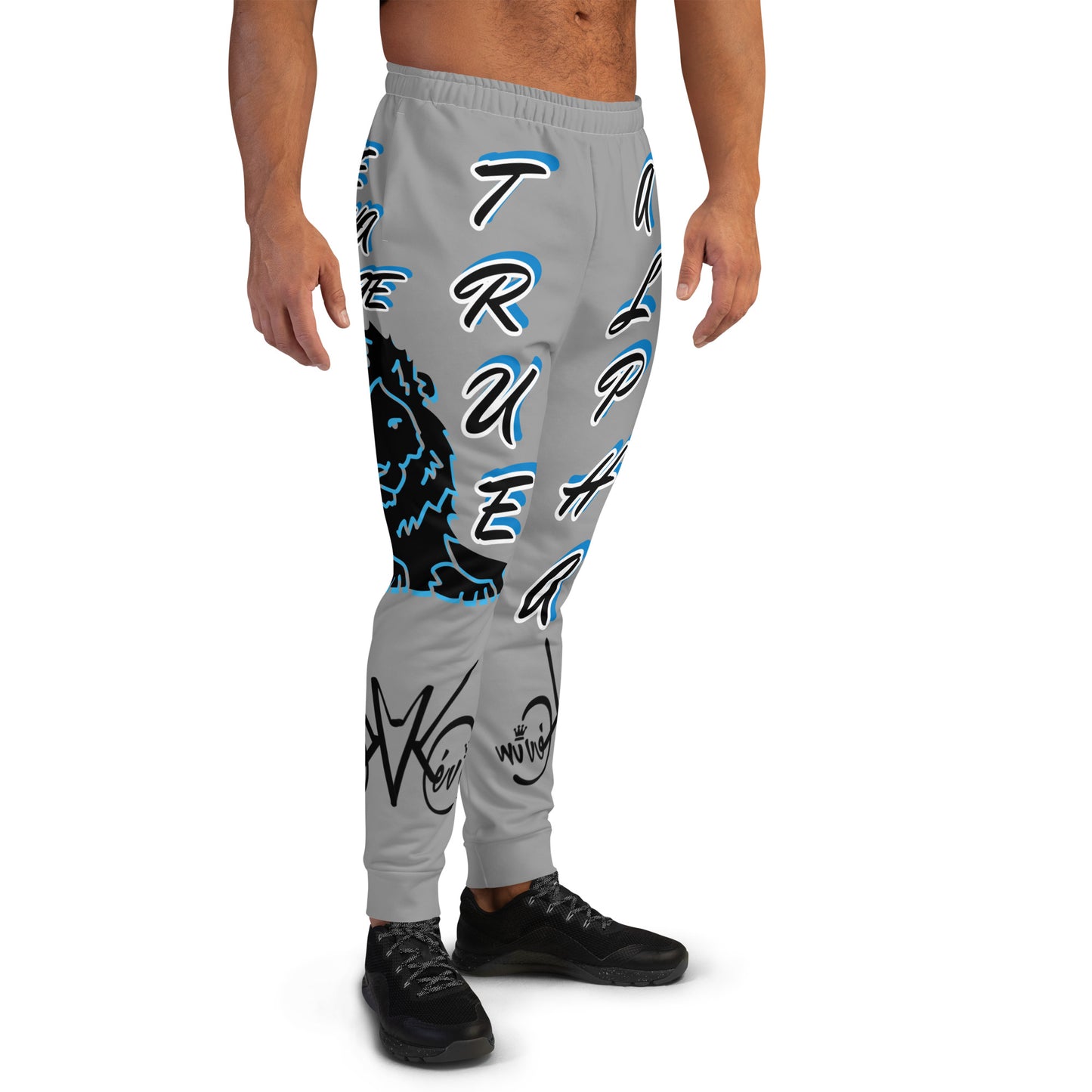 3TG True Alpha (Sky Realm Grey Cloud Dark King Lineage Lion Print) Joggers