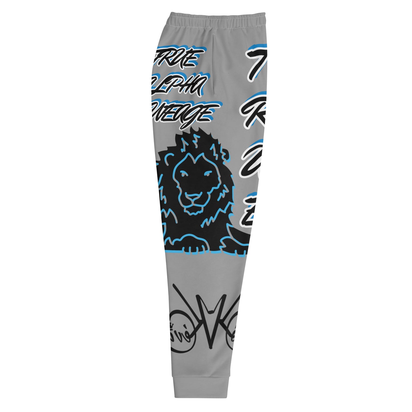 3TG True Alpha (Sky Realm Grey Cloud Dark King Lineage Lion Print) Joggers