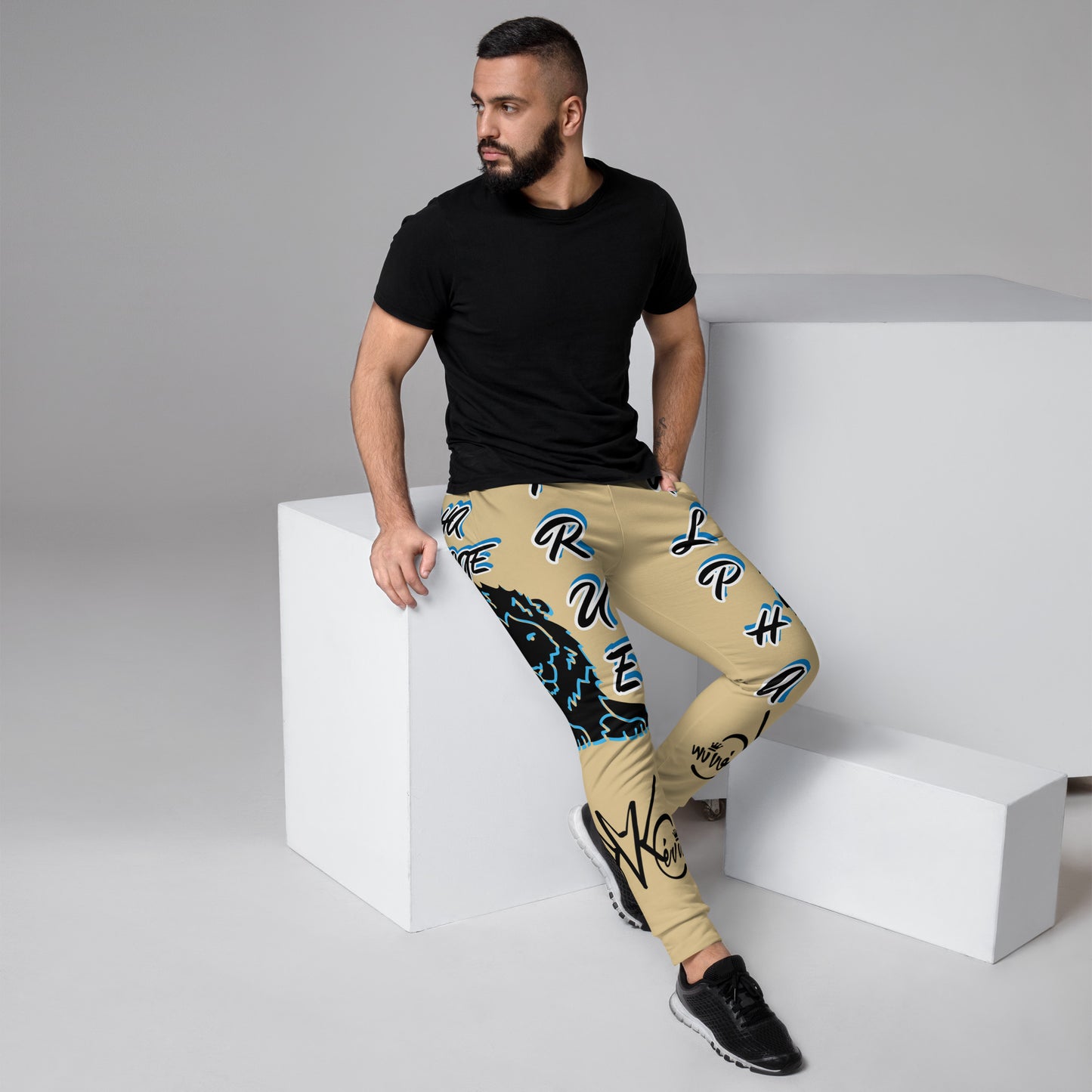 3TG True Alpha (Dark Desert Mystic King Lineage Lion Print) Joggers