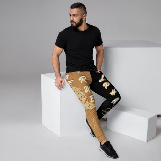 3TG True Alpha (Peanut Butter Onyx King Lineage Split Leg Lion Print) Joggers