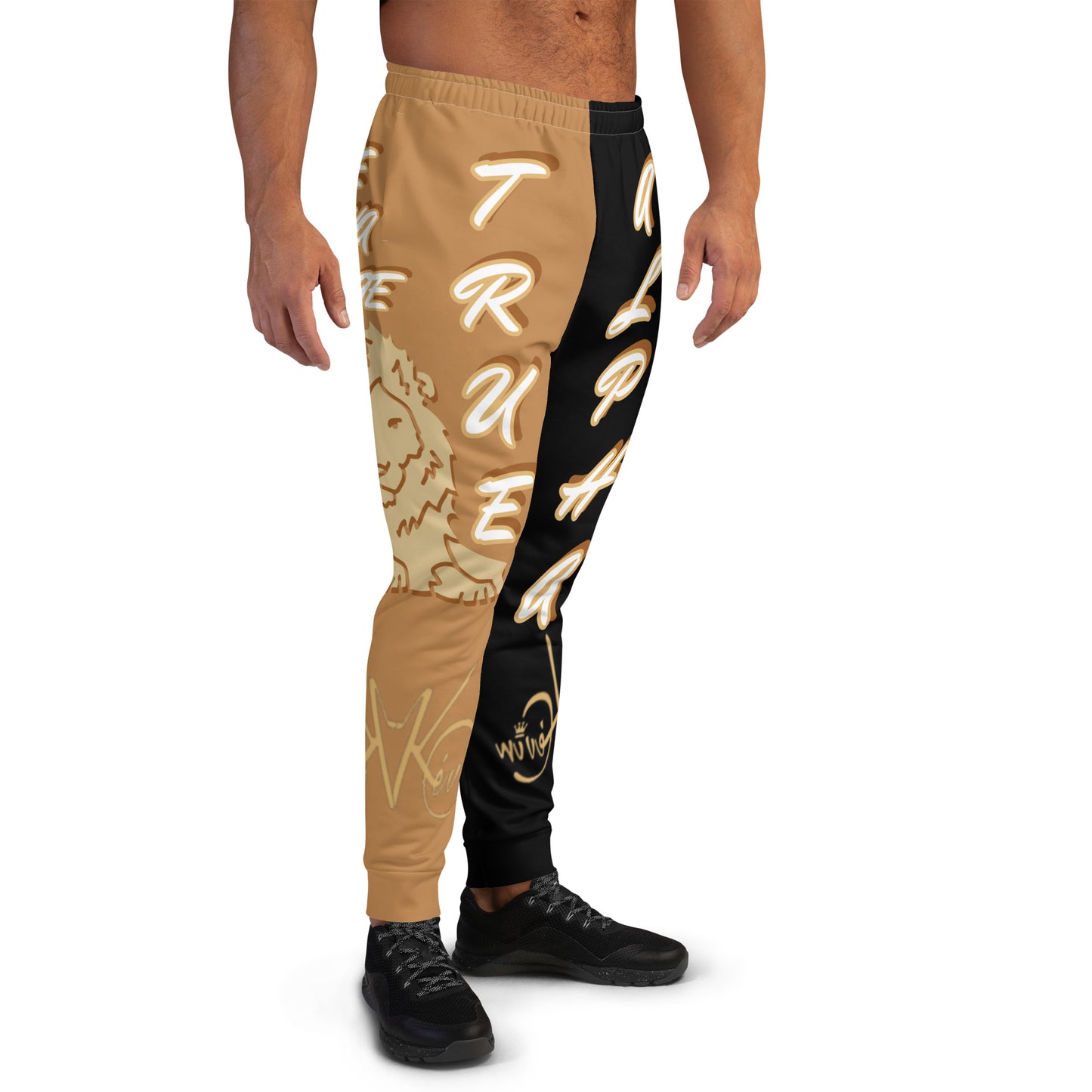 3TG True Alpha (Peanut Butter Onyx King Lineage Split Leg Lion Print) Joggers