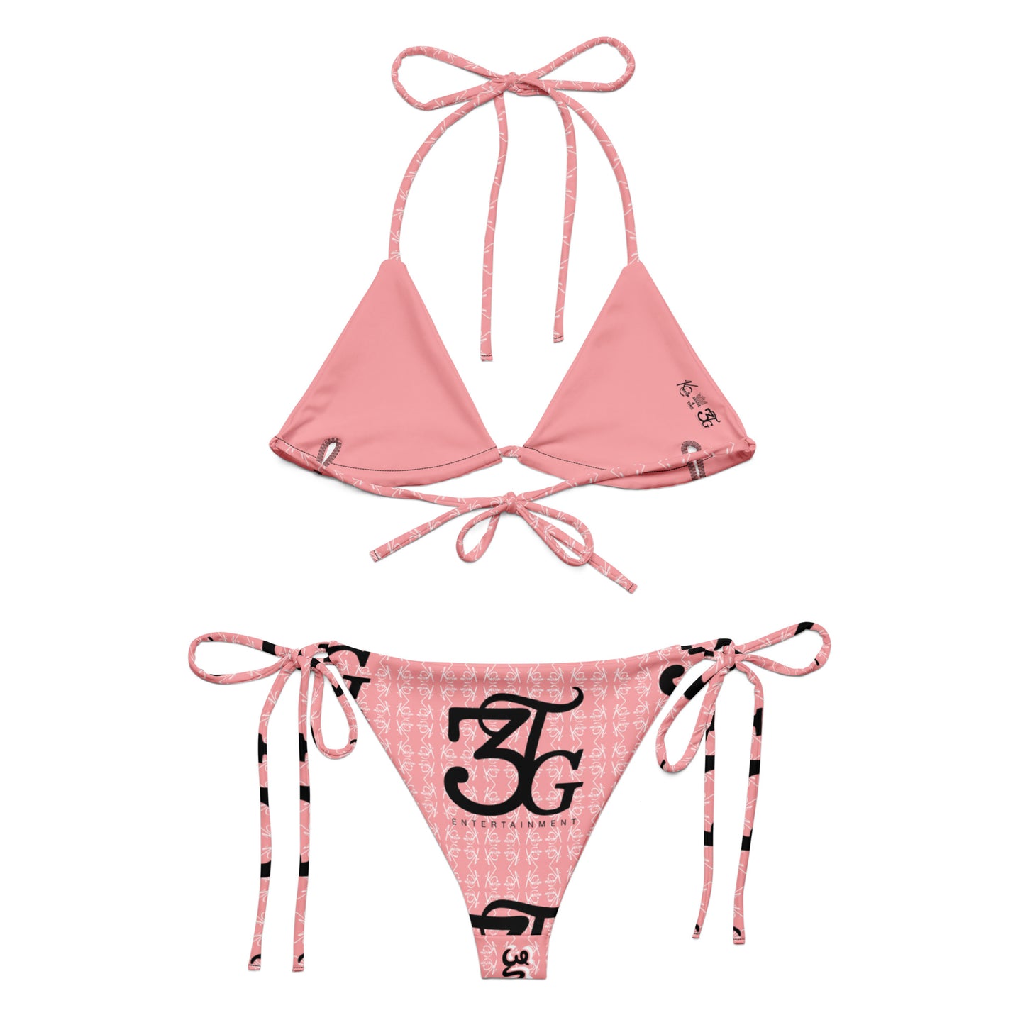 3TG True Pretty Girl (Pink & Black) String Bikini