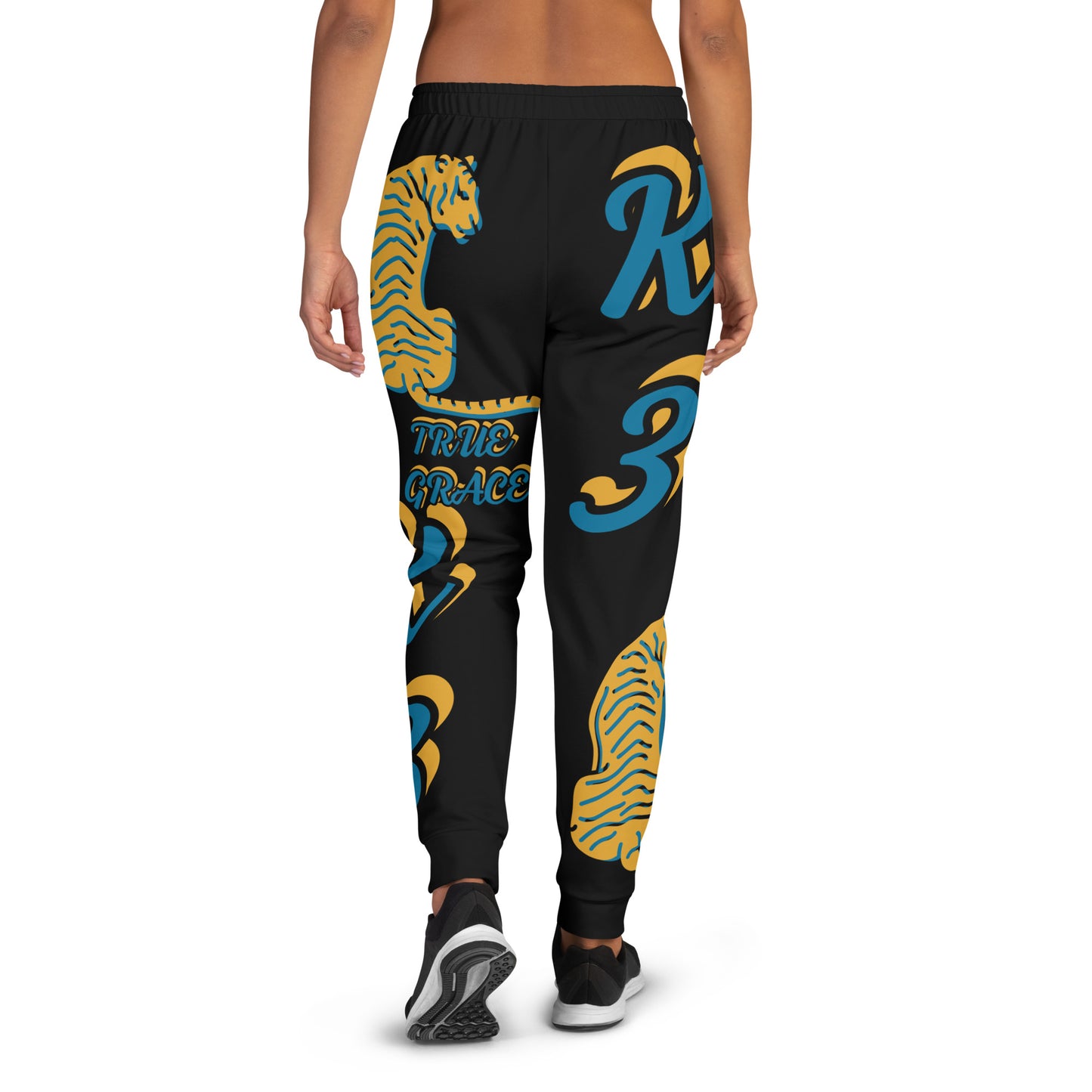 3TG True Grace (Jungle Halloween Blues Tiger Print) Joggers