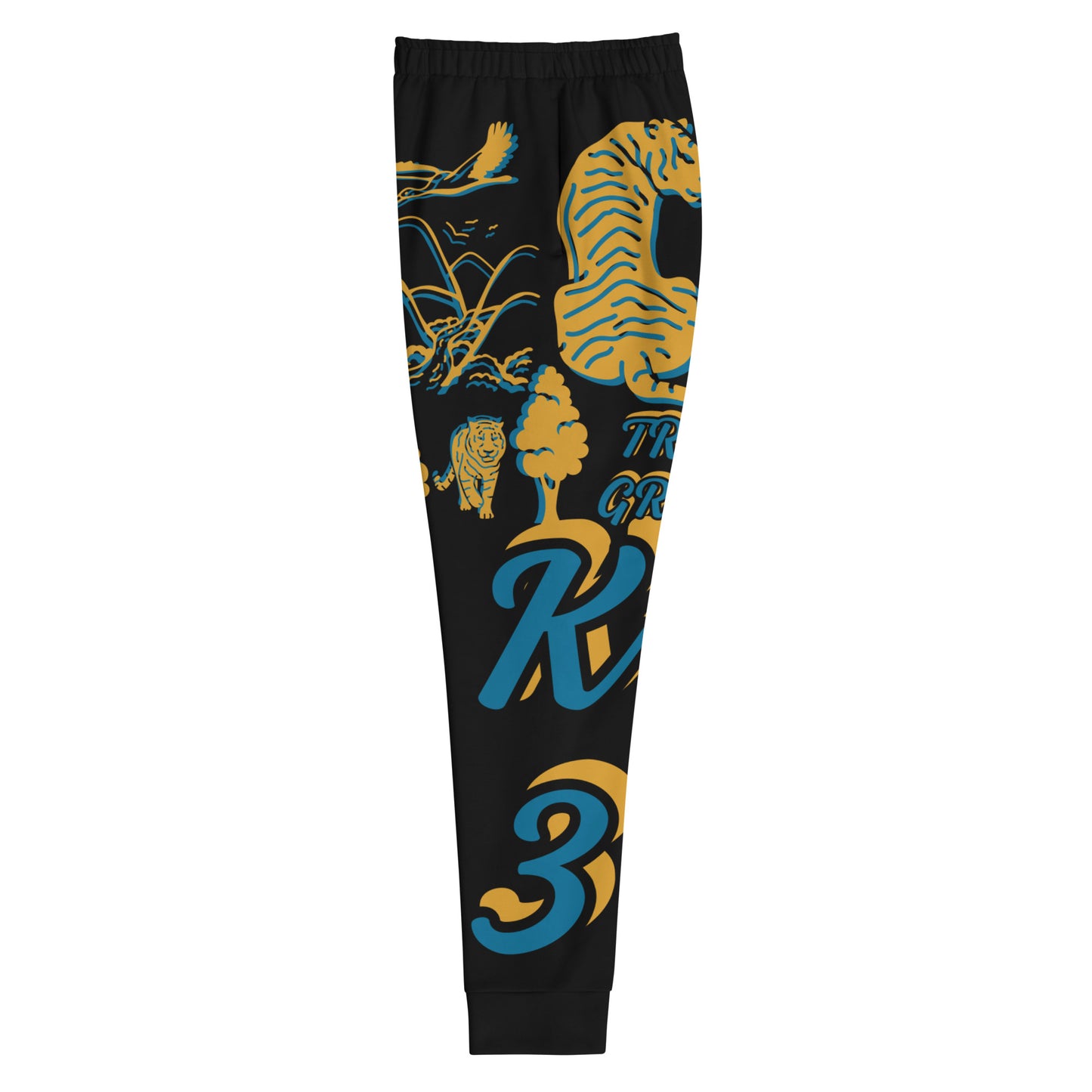 3TG True Grace (Jungle Halloween Blues Tiger Print) Joggers