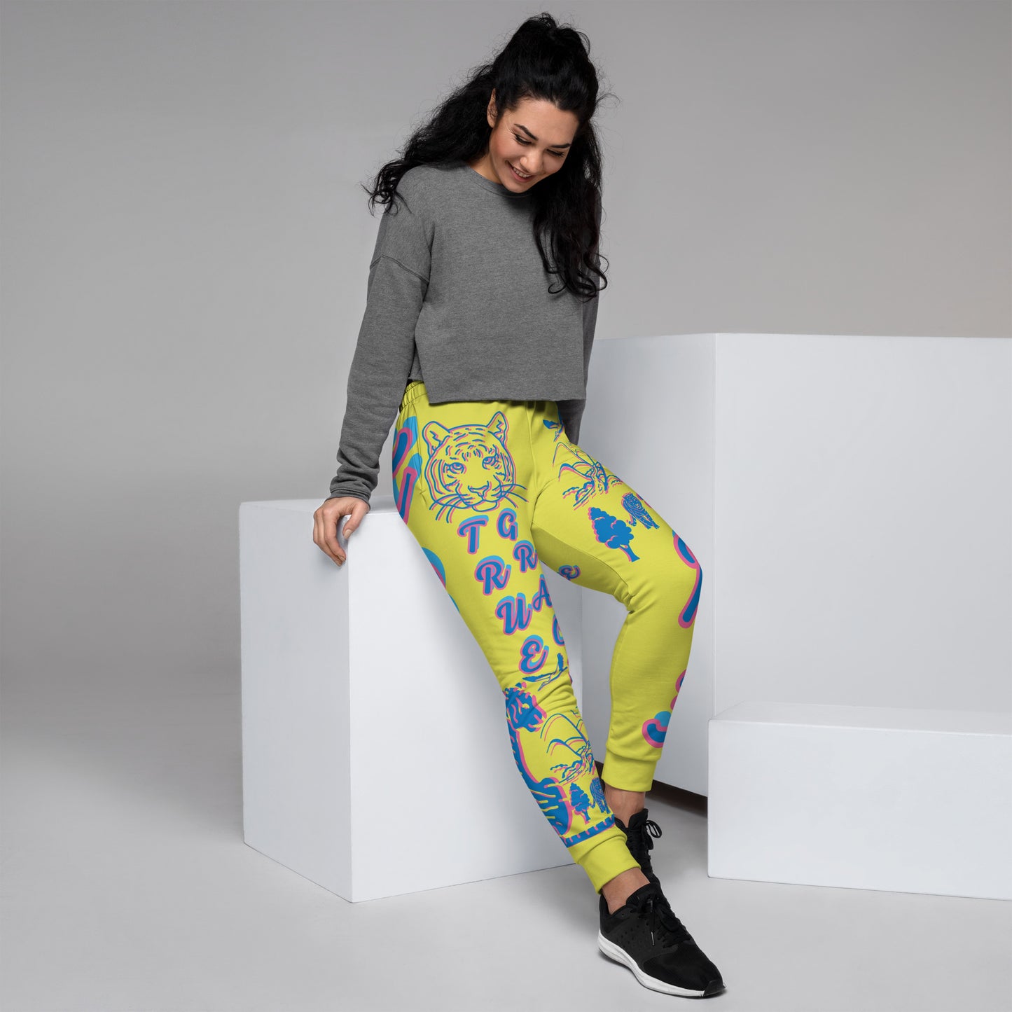 3TG True Grace (Banana Jungle Dream Haze Tiger Print) Joggers