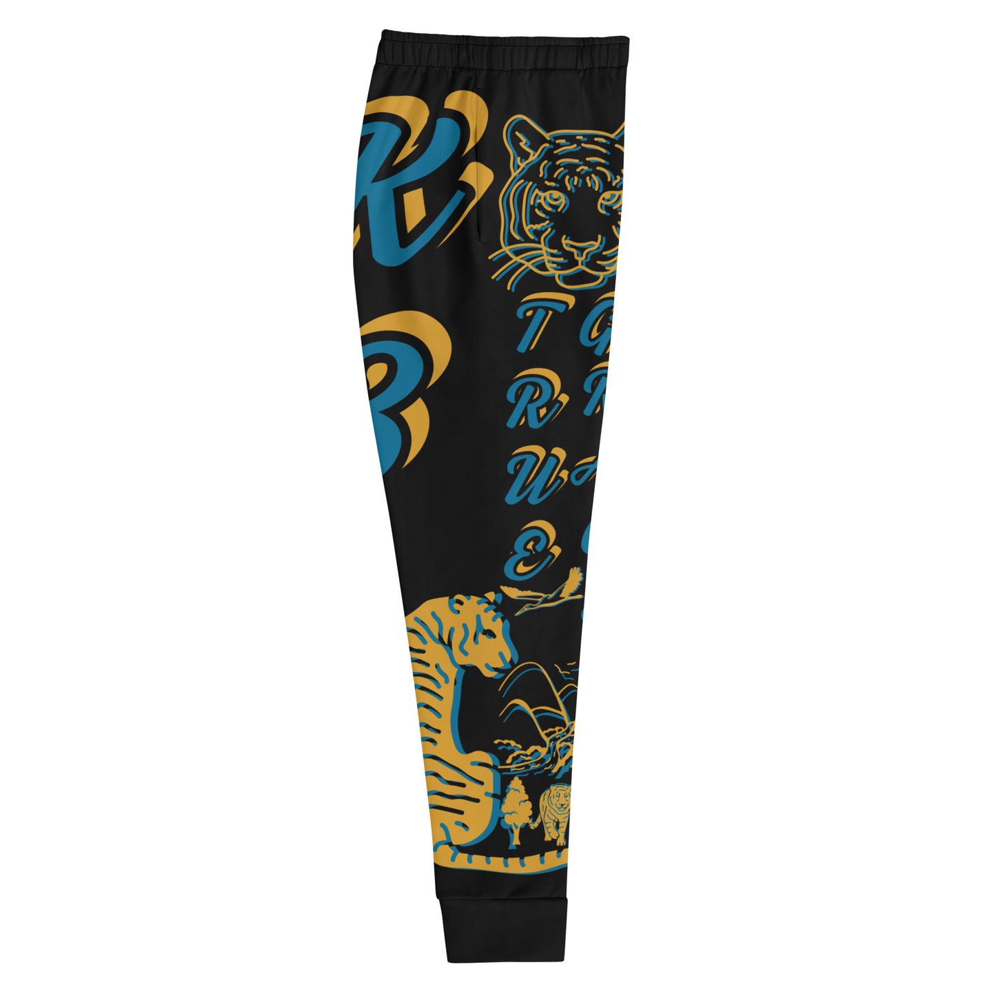 3TG True Grace (Jungle Halloween Blues Tiger Print) Joggers