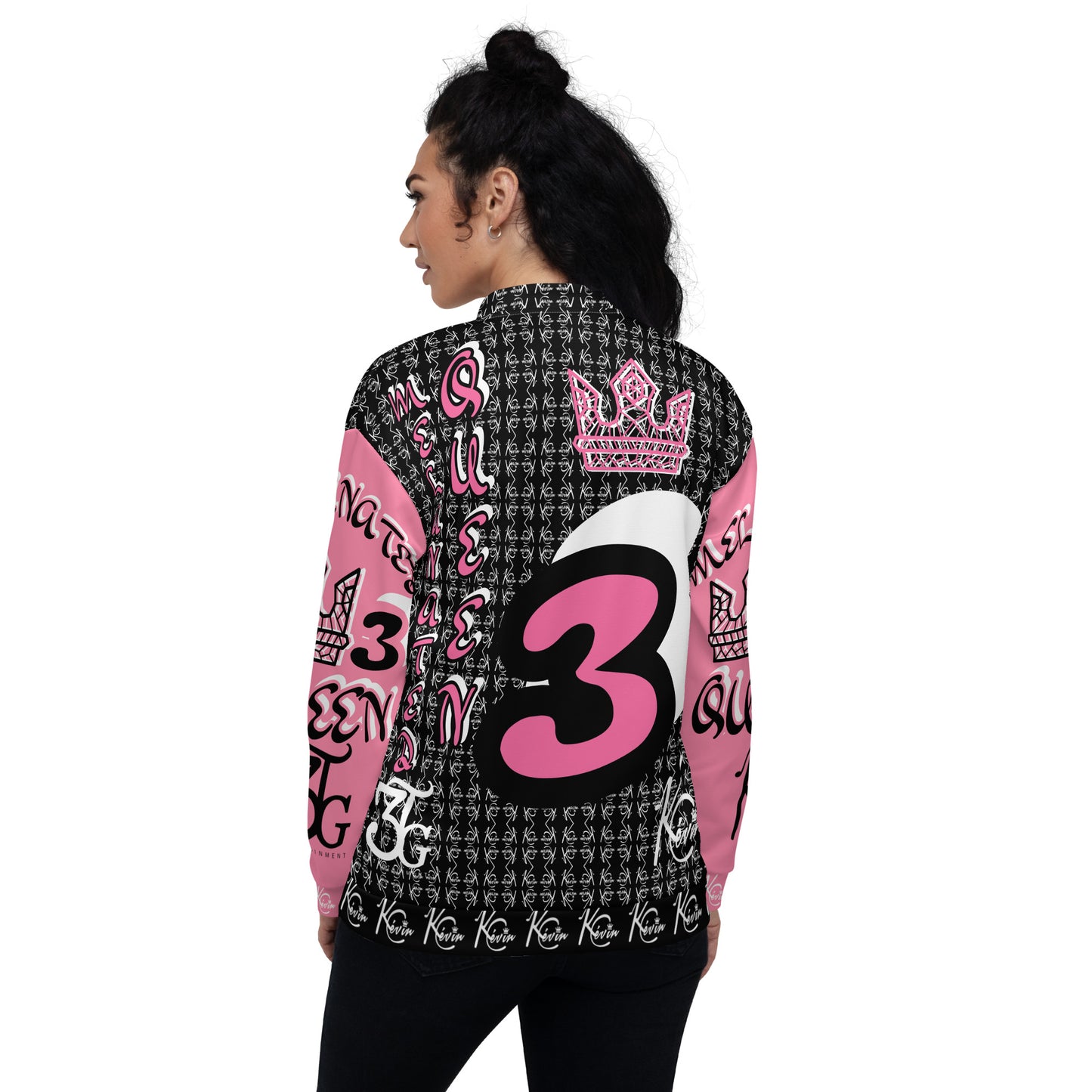 3TG True Melanated Queen Women's Bomber Jacket (Special Edition)