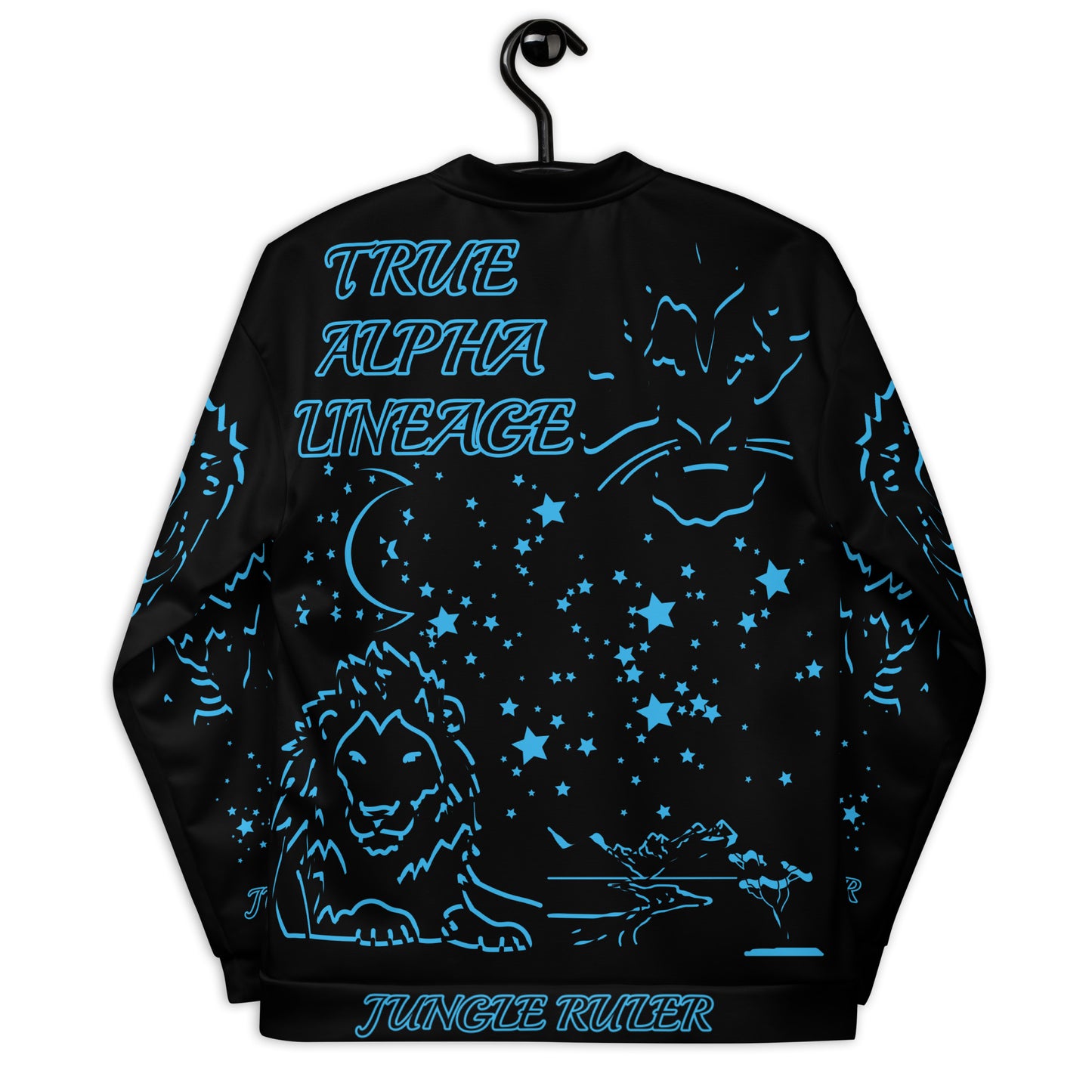 3TG True Alpha (Dark King Lineage Lion Print) Bomber Jacket