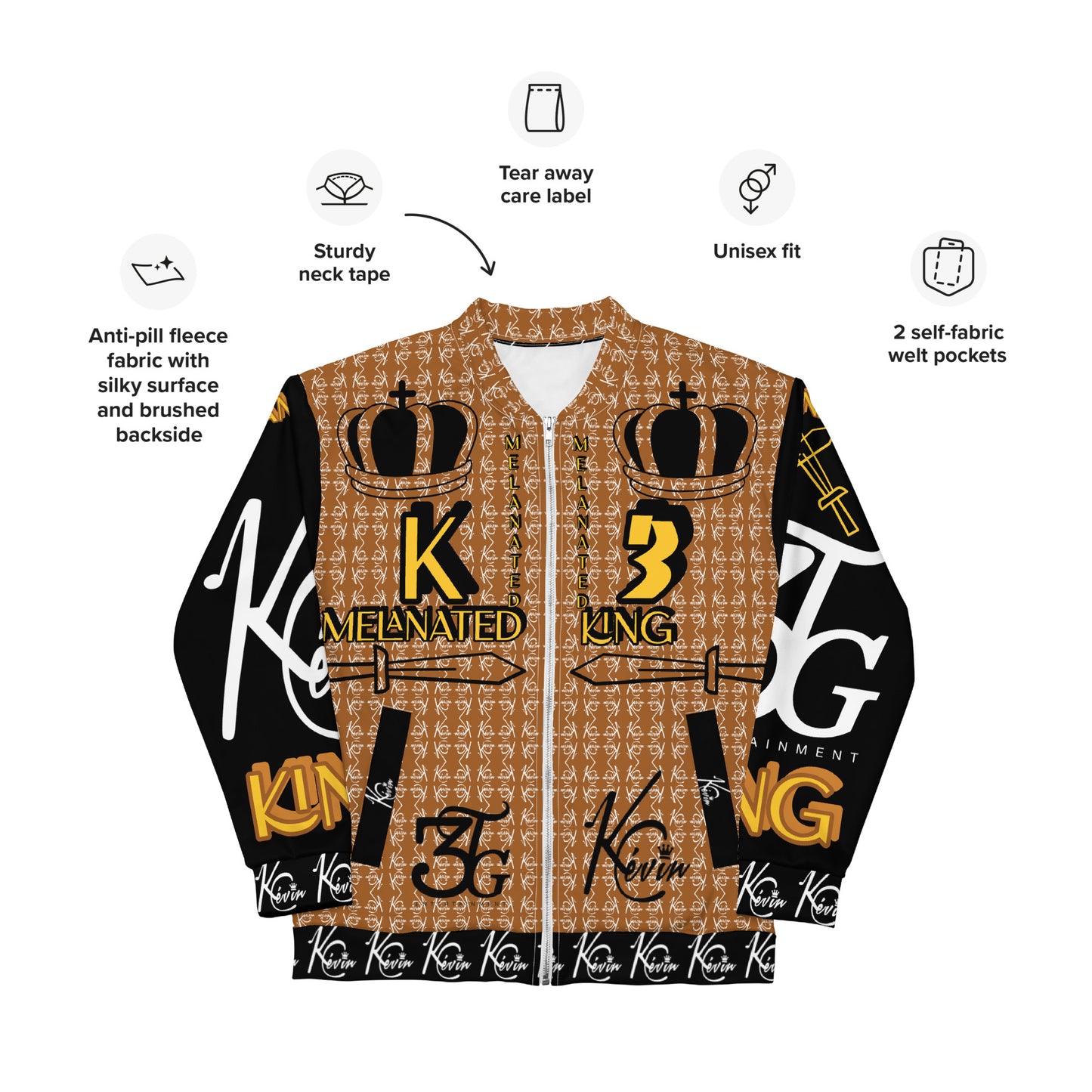 3TG Melanated King Bomber Jacket (Special Edition)