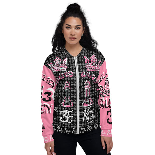 3TG True Melanated Queen Women's Bomber Jacket (Special Edition)