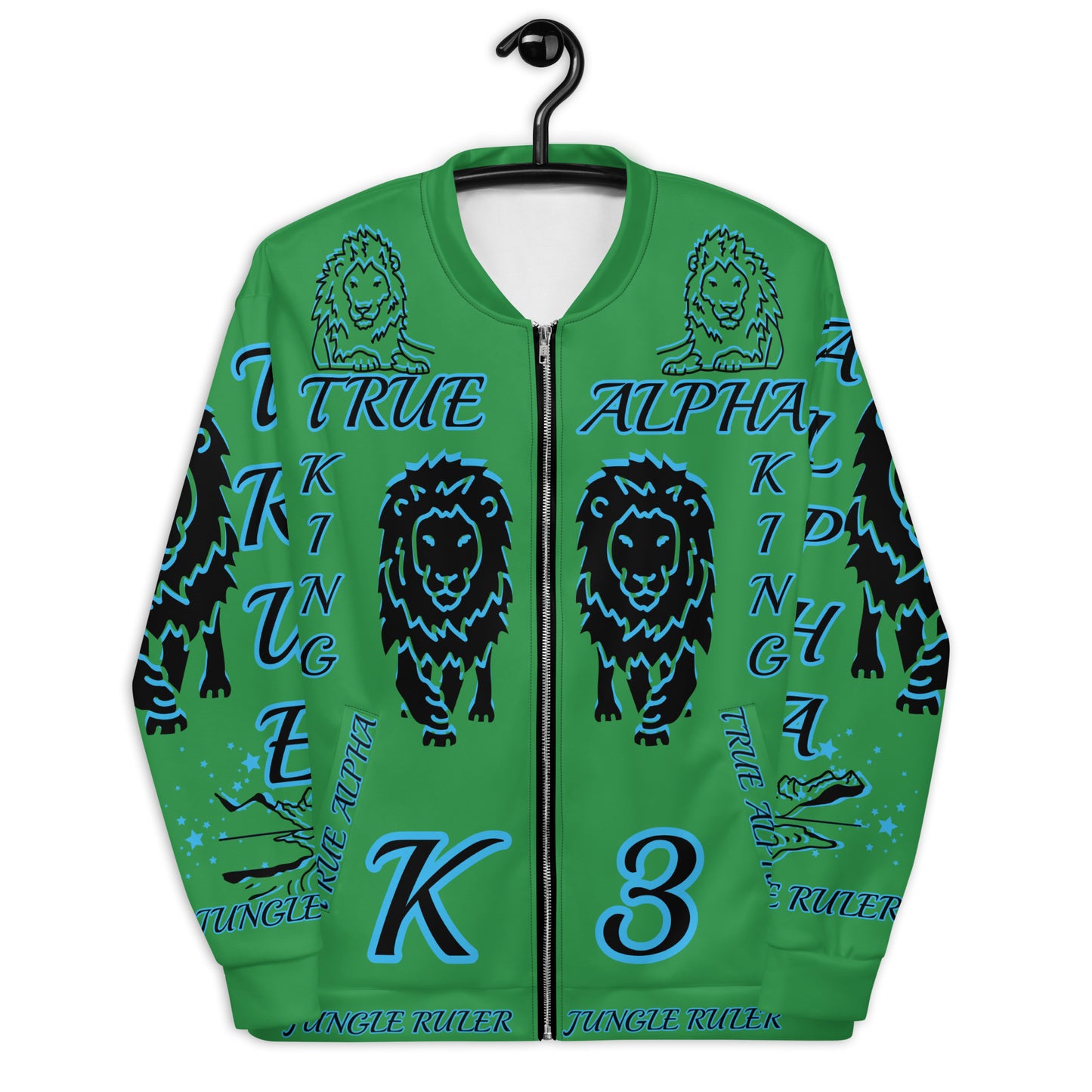 3TG True Alpha (1970 Atlanta Hawks Edition King Lineage Lion Print) Bomber Jacket