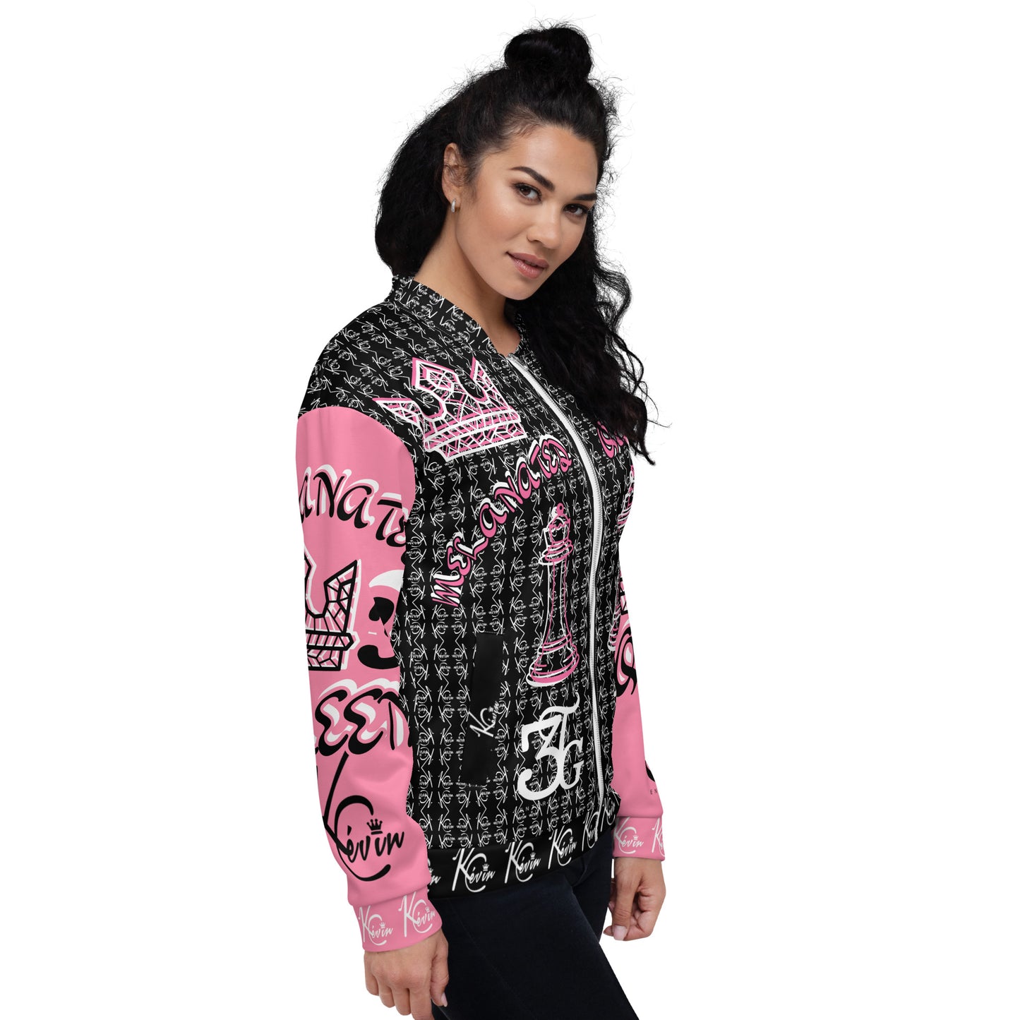 3TG True Melanated Queen Women's Bomber Jacket (Special Edition)