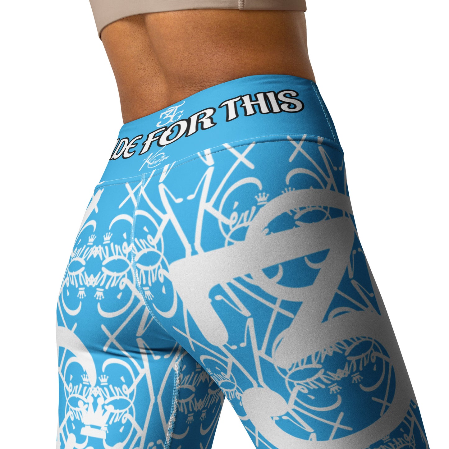 3TG True Lady (Baby Blue Beauty Edition) Yoga Leggings