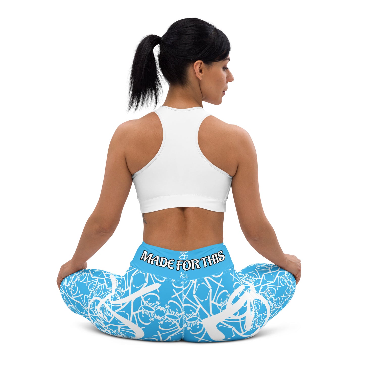 3TG True Lady (Baby Blue Beauty Edition) Yoga Leggings