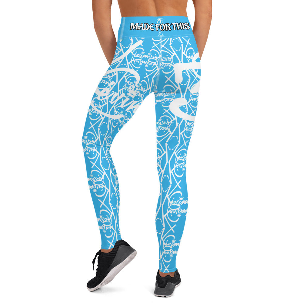 3TG True Lady (Baby Blue Beauty Edition) Yoga Leggings