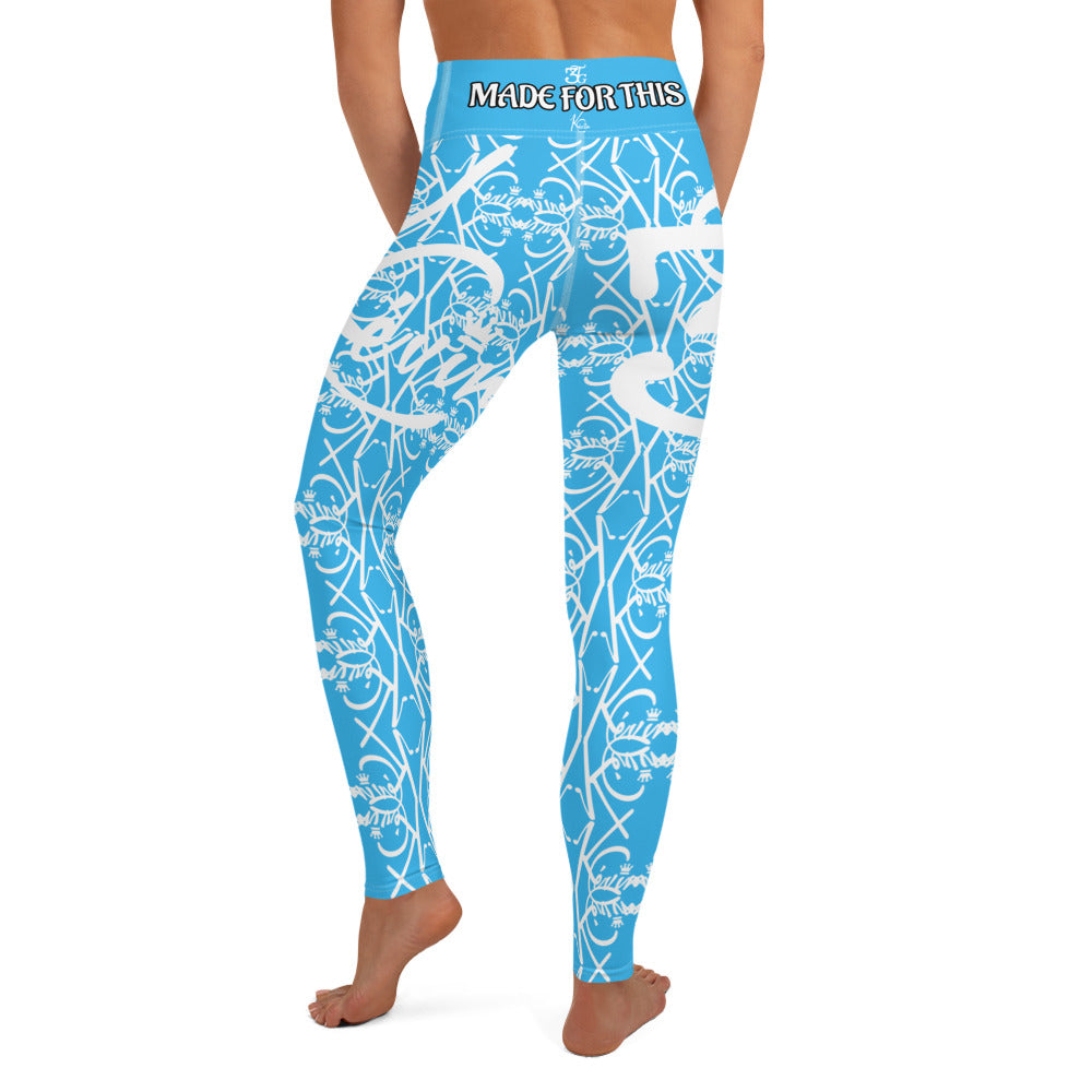 3TG True Lady (Baby Blue Beauty Edition) Yoga Leggings