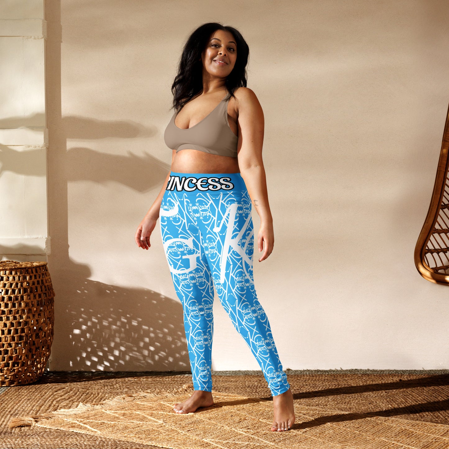 3TG True Lady (Baby Blue Beauty Edition) Yoga Leggings