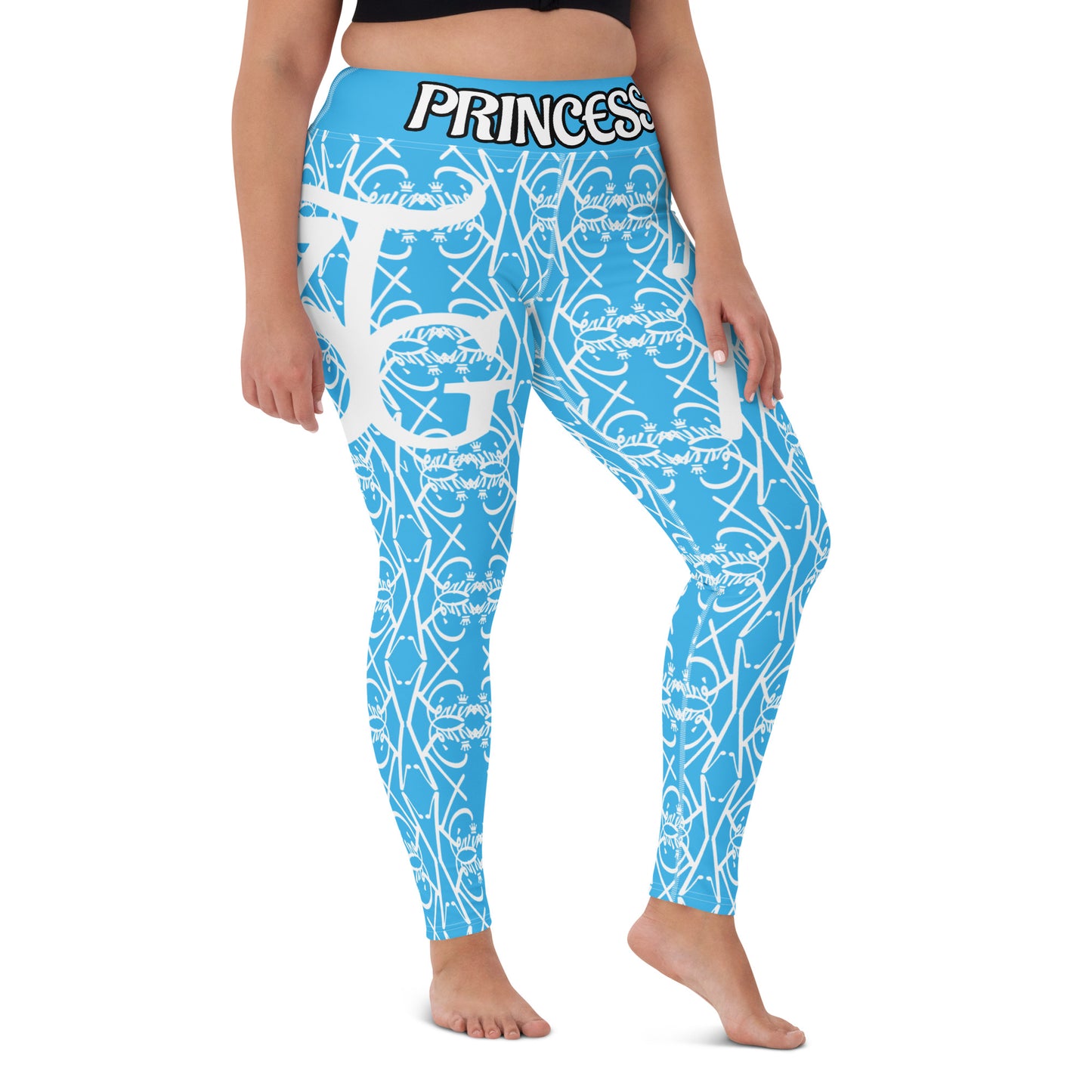 3TG True Lady (Baby Blue Beauty Edition) Yoga Leggings