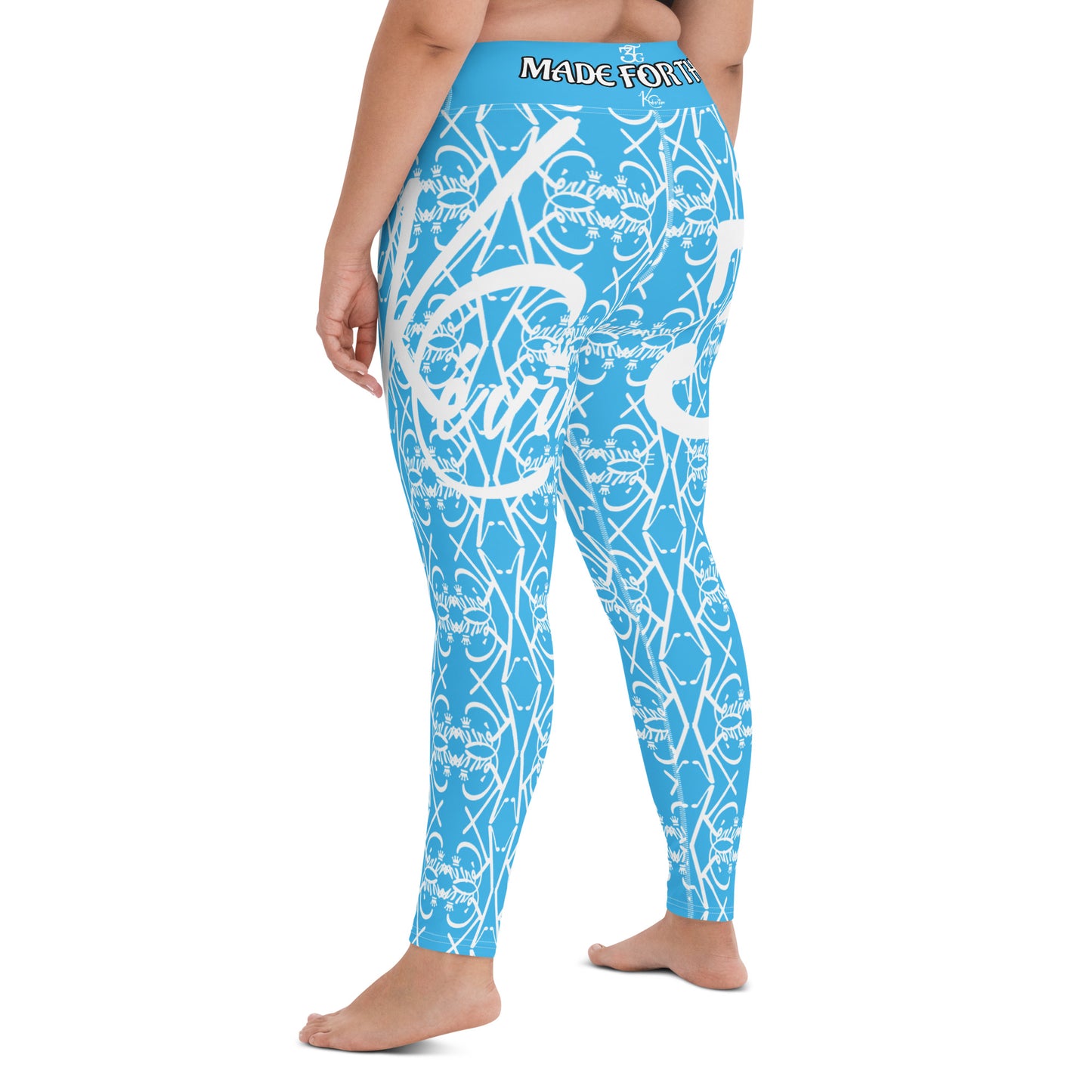 3TG True Lady (Baby Blue Beauty Edition) Yoga Leggings