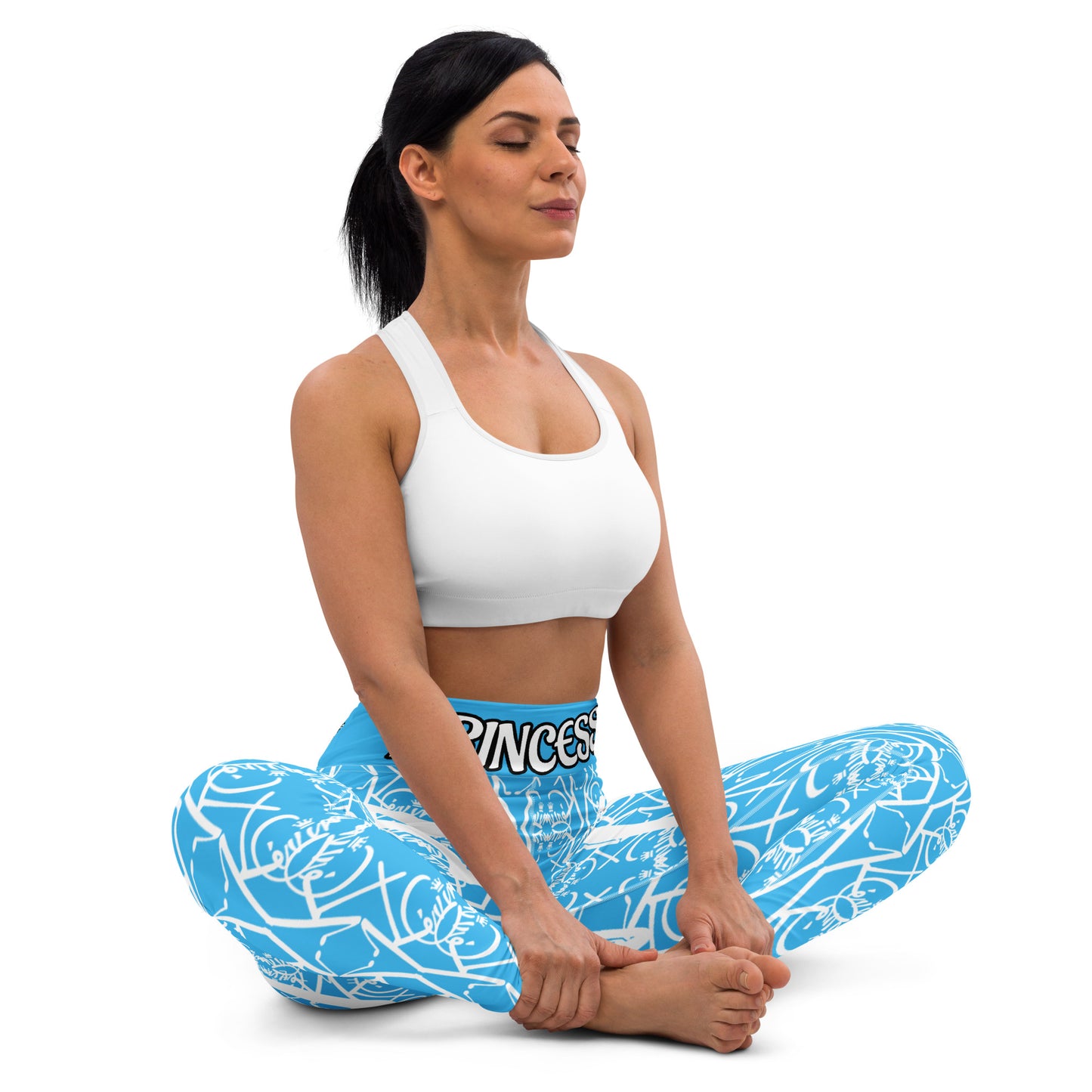 3TG True Lady (Baby Blue Beauty Edition) Yoga Leggings