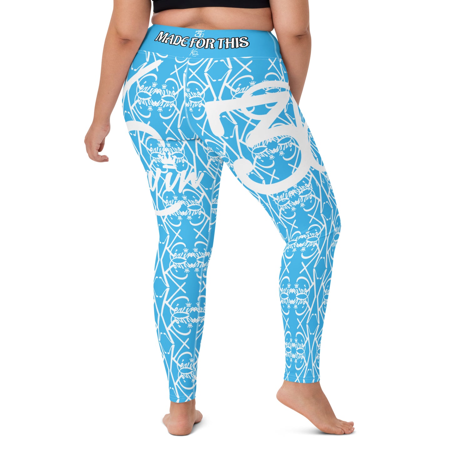 3TG True Lady (Baby Blue Beauty Edition) Yoga Leggings