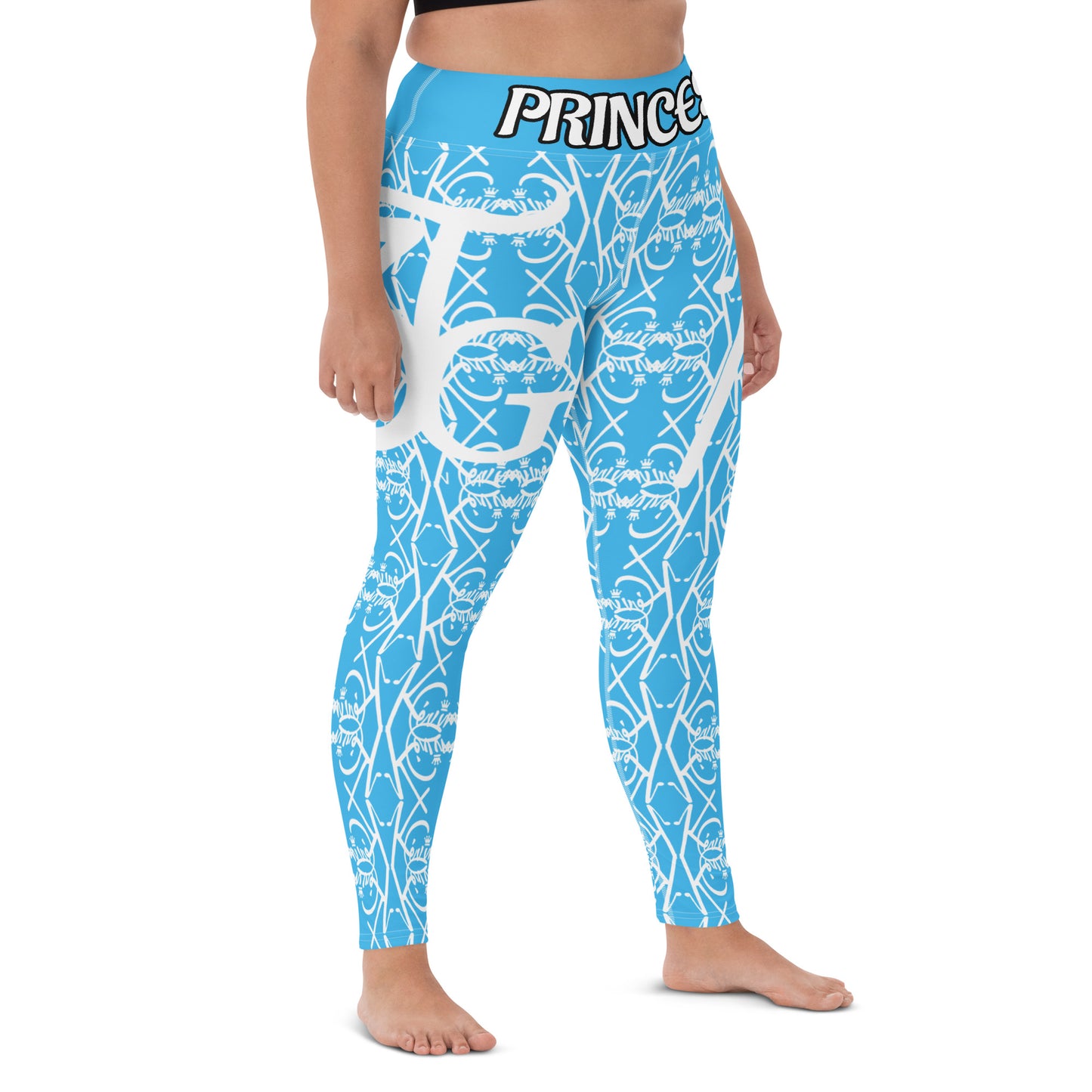 3TG True Lady (Baby Blue Beauty Edition) Yoga Leggings