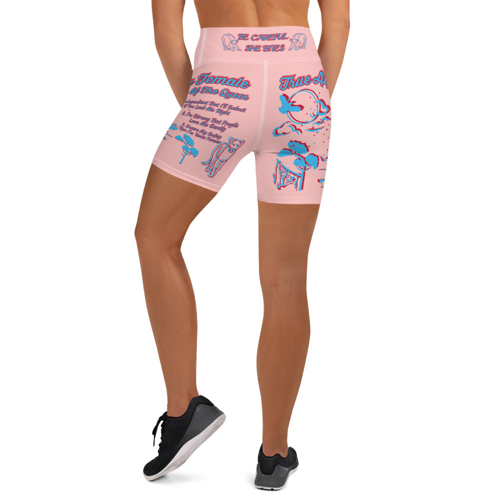 3TG True Alpha Female (Dreamy Peach Pie Haze Lioness Edition) Yoga Shorts